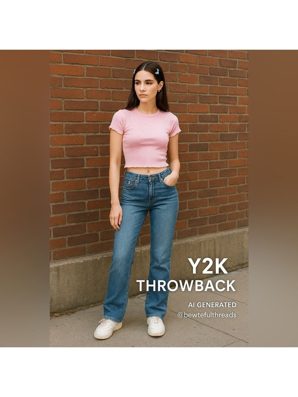 Vintage Y2K Worn Jeans Mid Rise Straight Leg Blue Denim | Women’s Size 12